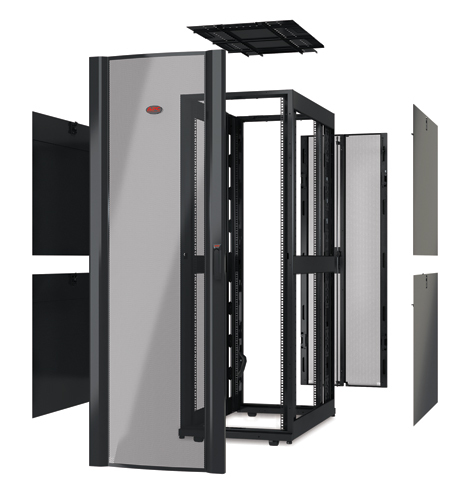 APC NetShelter SX 42U 600mm Wide x 1070mm Deep Enclosure Without Sides Black