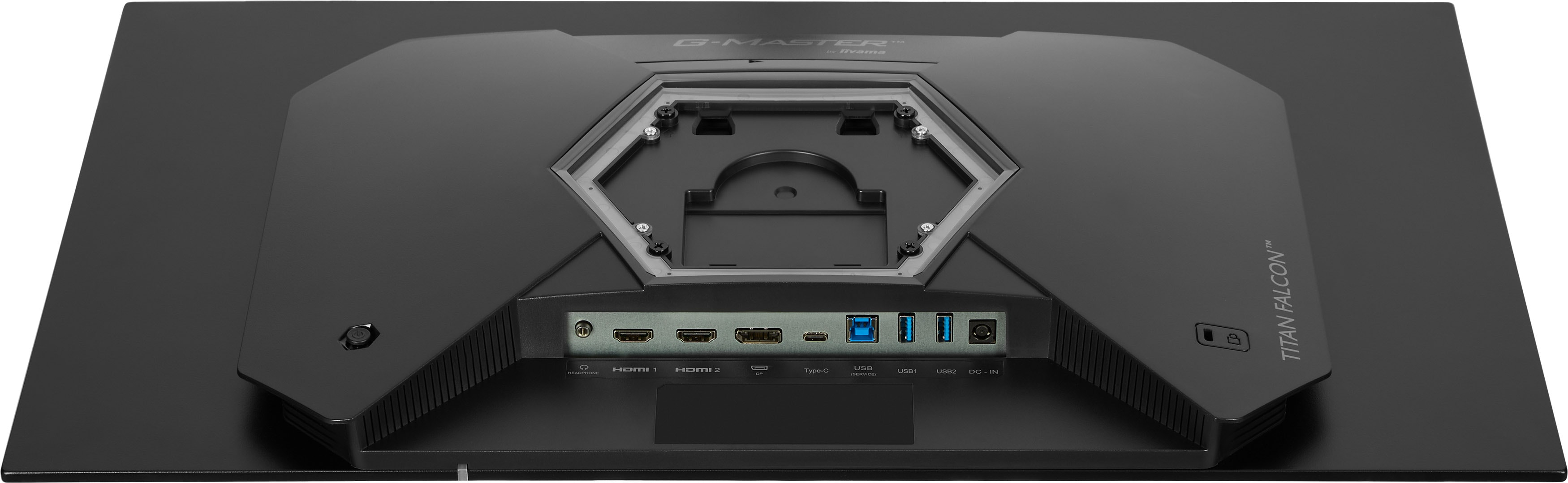 Gaming monitor, Rückseite Anschlüsse, HDMI Anschlüsse, USB 3.0, Typ-C