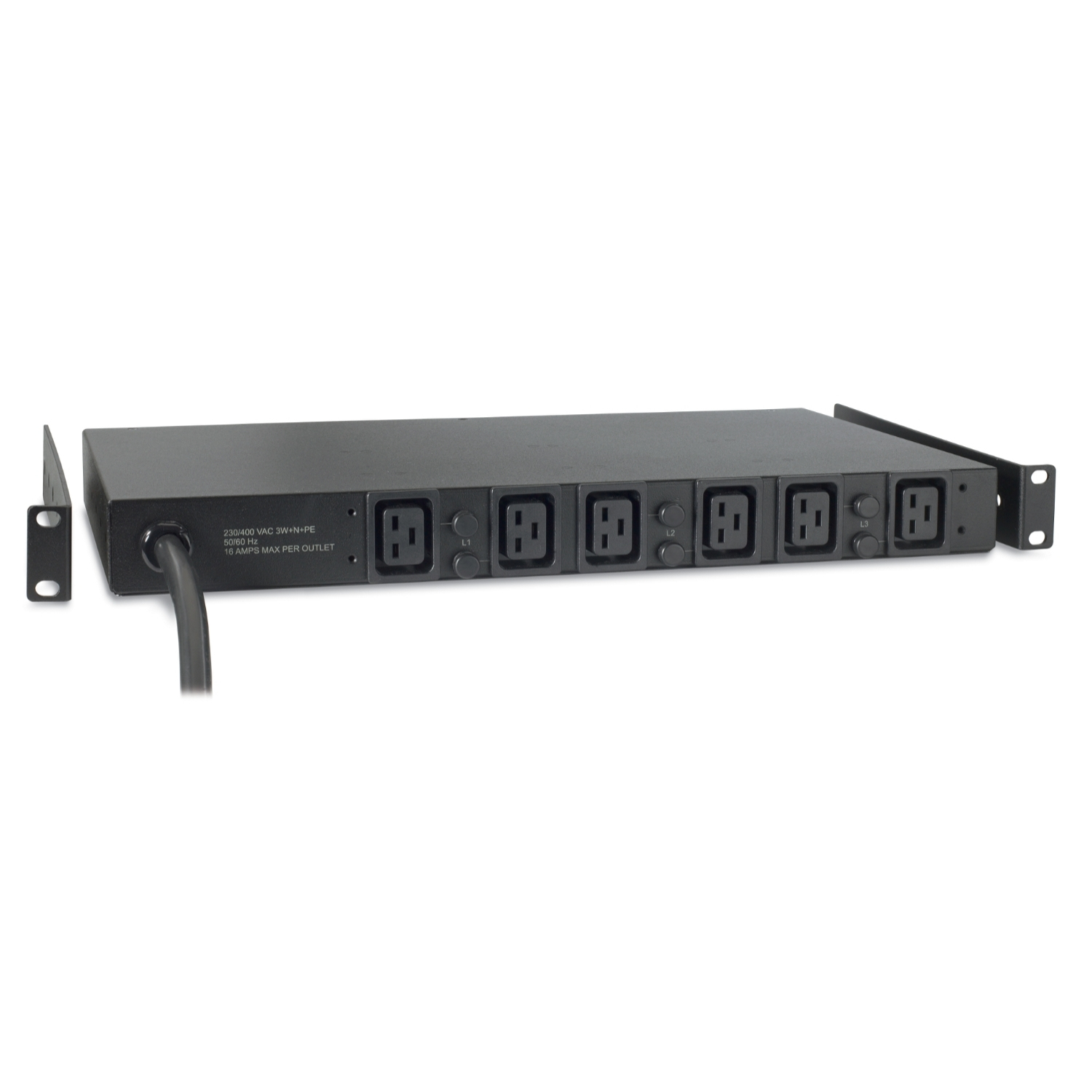 Rackmount, Steckdosenleiste, 8 Anschlüsse, 15A, Netzteil