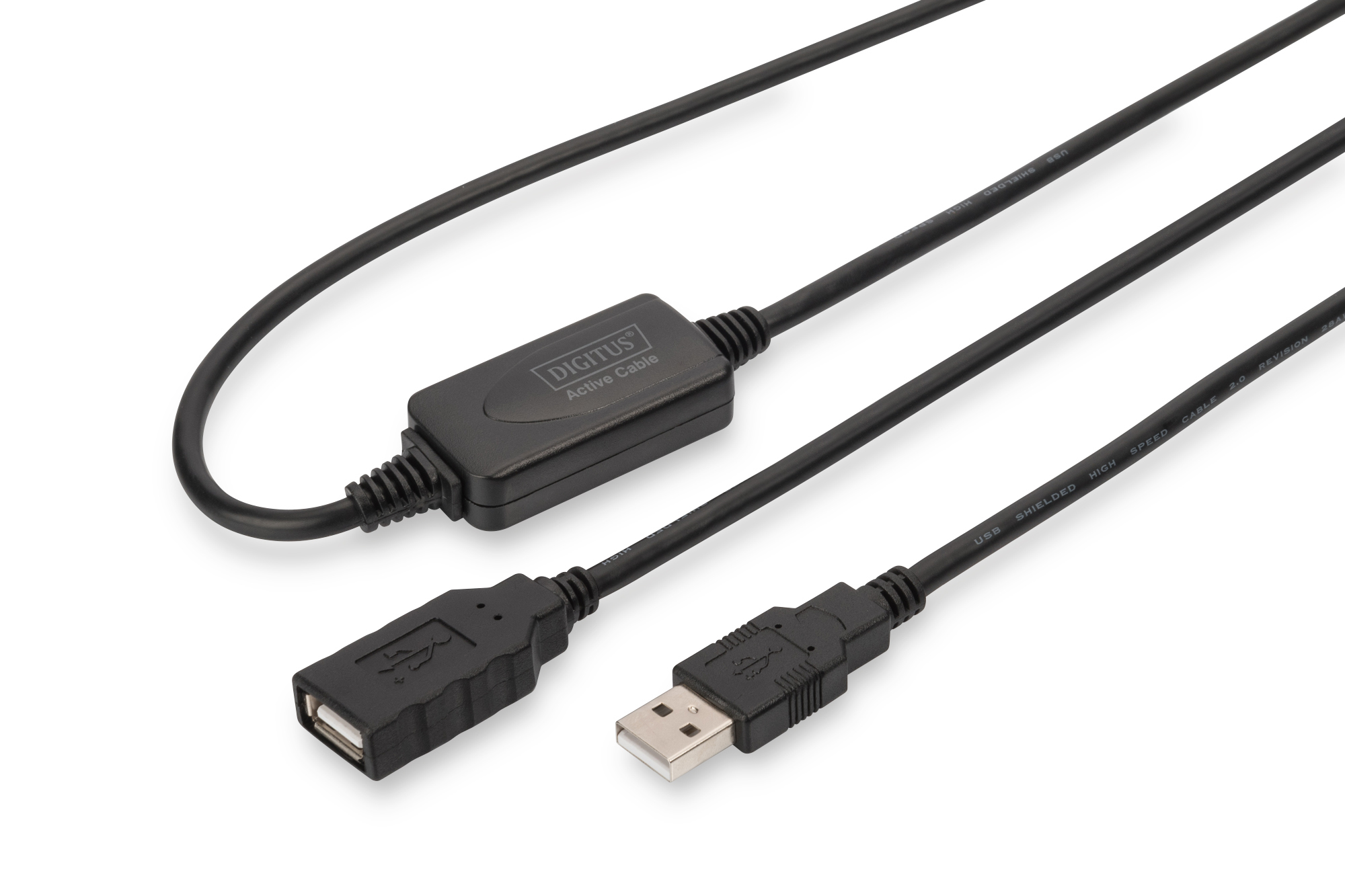 DIGITUS Aktives USB 2.0  Verlängerungskabel, 10m
