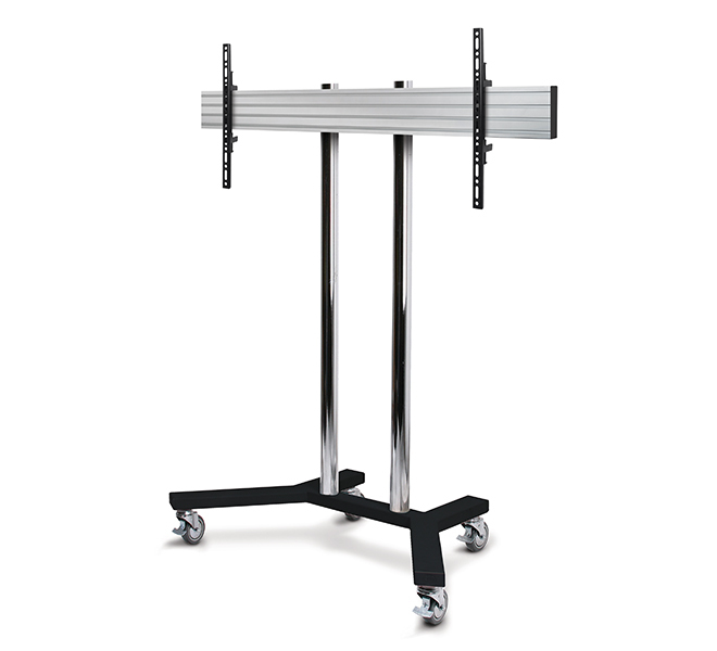 B-TECH SystemX Rollständer (VESA 1400 x 400) - 1.5m Ø60mm Poles B-TECH SystemX Rollständer (VESA 1400 x 400) - 1.5m Ø60mm Poles