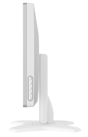 Monitor, LED, Slim, Weiß, Stand