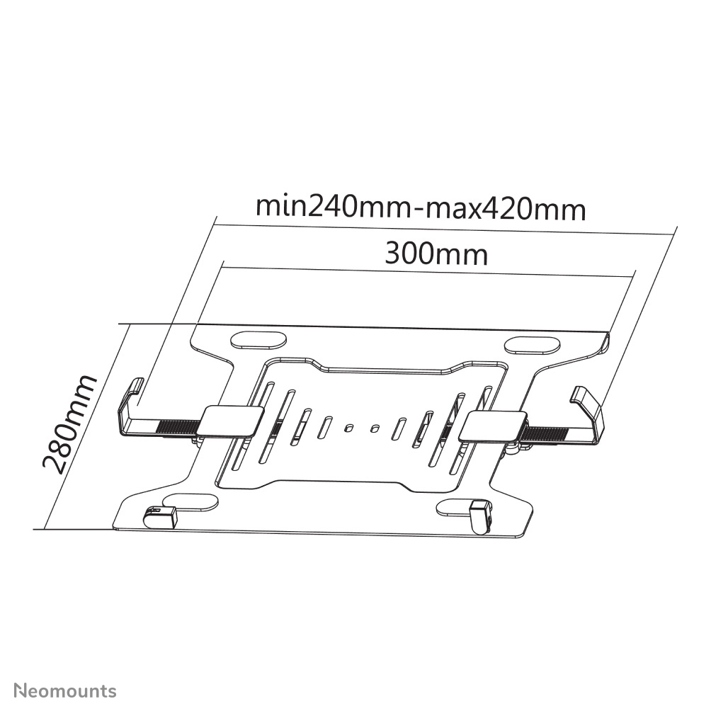 monitorarm, monitorständer, VESA-halterung, abmessungen 300mm, verstellbare basis