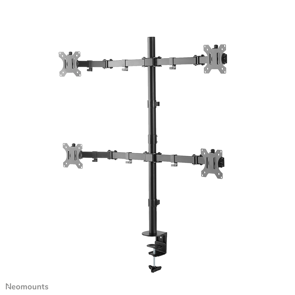 Neomounts Monitor-Tischhalterung - Klemme /Bolzen - 6 kg - 33 cm (13") - 81,3 cm (32") - 100 x 100 mm - Schwarz