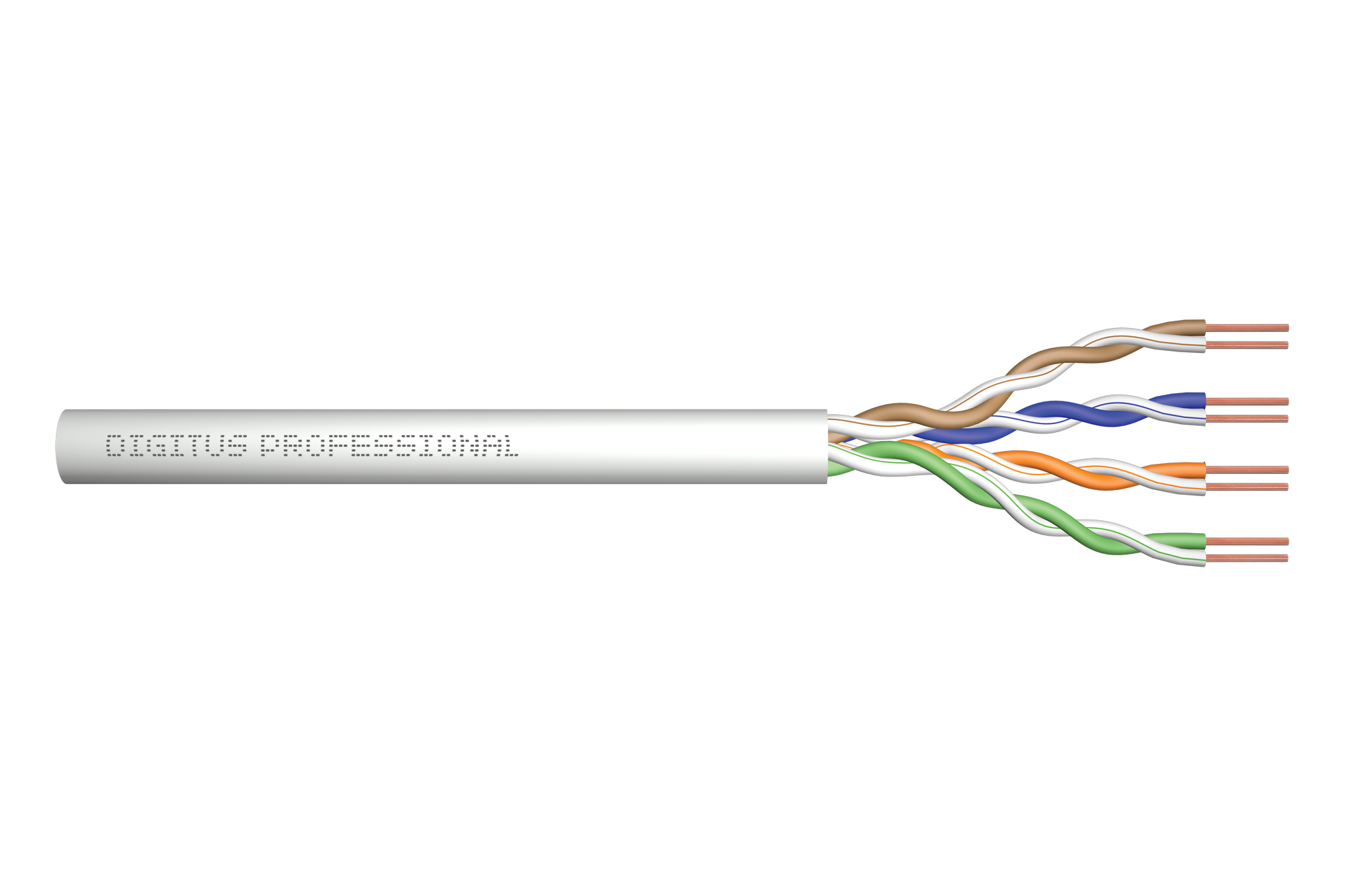 Netzwerk-Kabel, Twisted Pair, Kupferleiter, Kabelmantel, Verkabelung