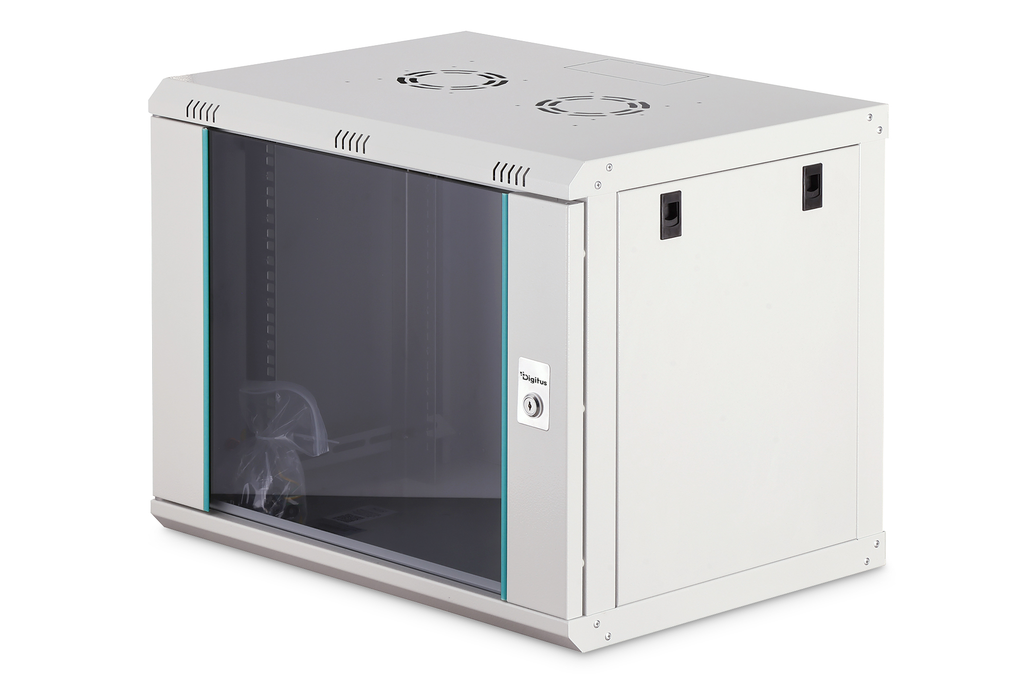 Serverrack, Schrank, Glasdfront, Metallgehäuse, Elektronisches Gehäuse