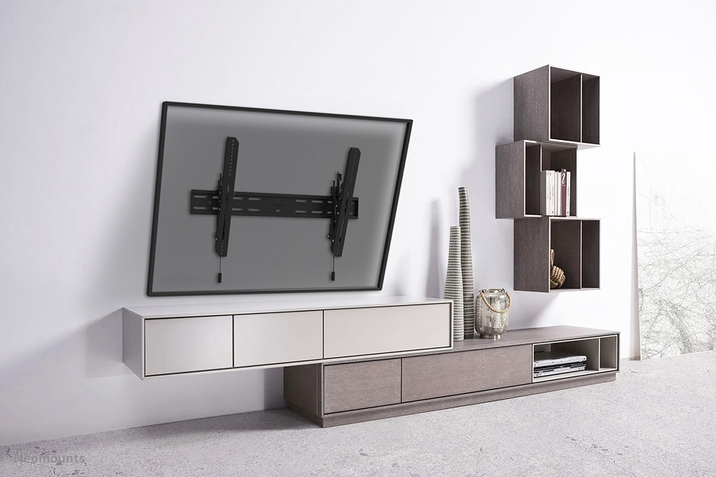 Neomounts Select TV-Wandhalterung - 109,2 cm (43 Zoll) - 2,49 m (98 Zoll) - 100 x 100 mm - 800 x 400 mm - 0 - 12 Grad  - Schwarz