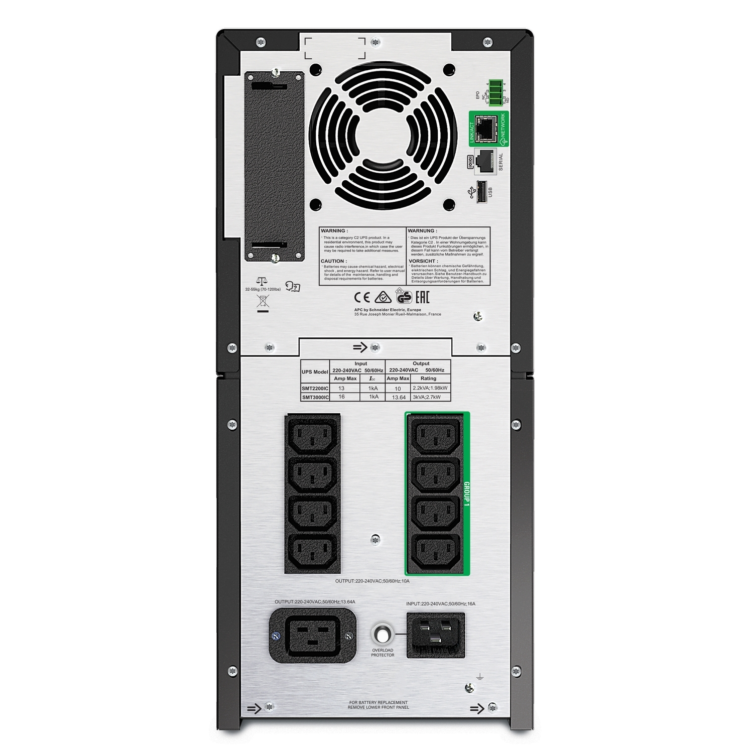 APC SMT3000IC - Smart-UPS 3000VA LCD 230V mit SmartConnect APC SMT3000IC - Smart-UPS 3000VA LCD 230V mit SmartConnect