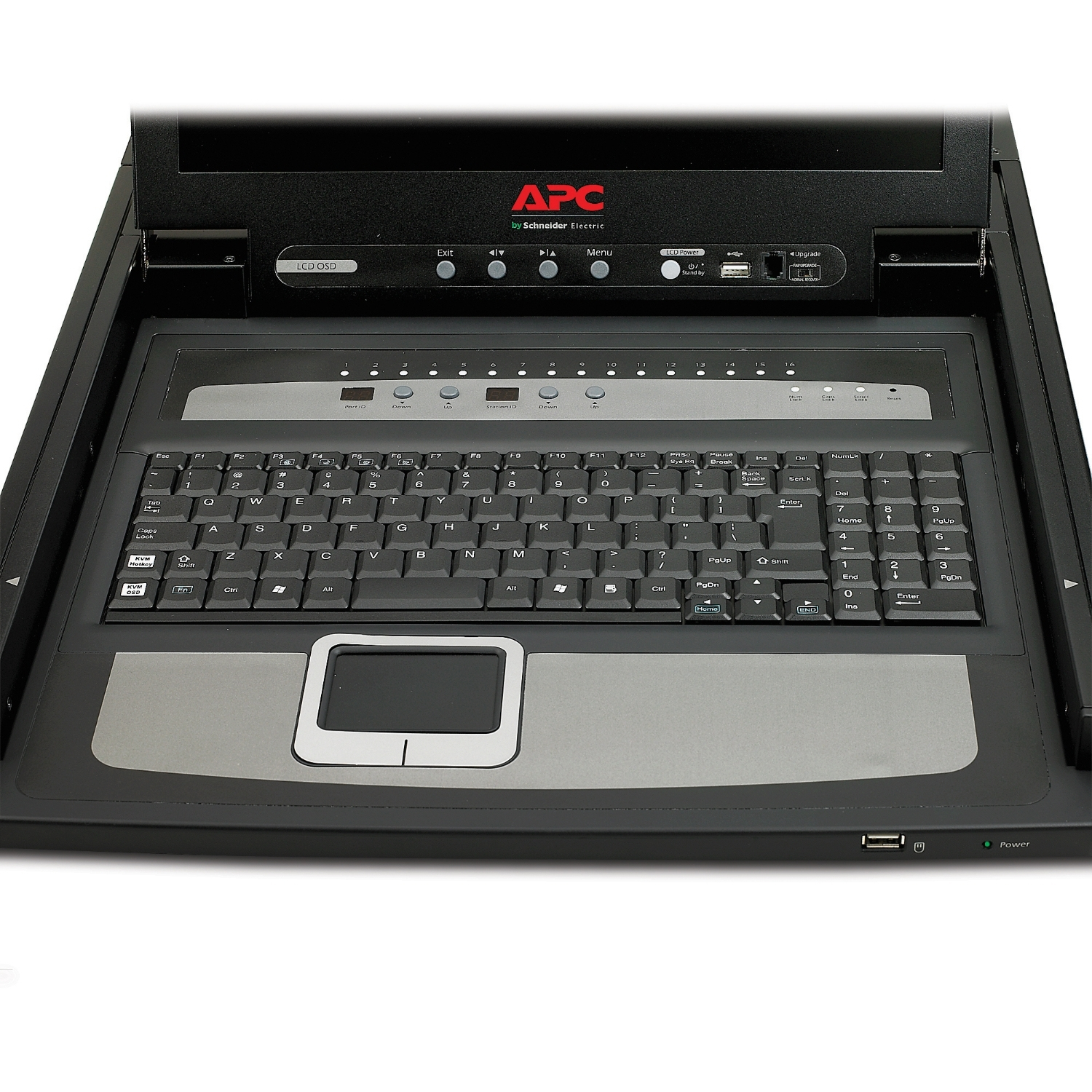 Laptop, Tastatur, Touchpad, LCD, Schwarz