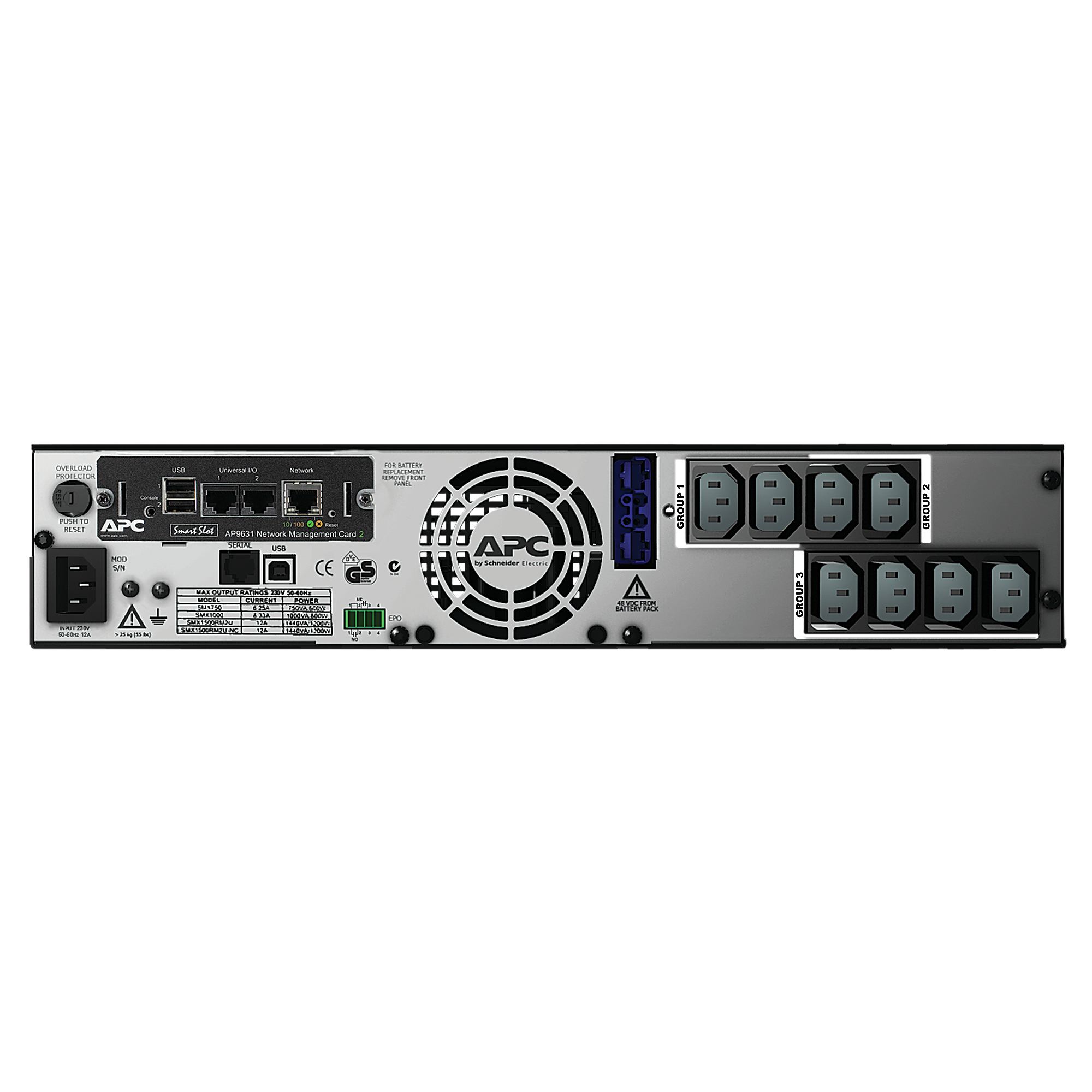 APC SMX1500RMI2UNC - Smart-UPS X 1500VA Rack/Tower LCD 230V mit Network Card APC SMX1500RMI2UNC - Smart-UPS X 1500VA Rack/Tower LCD 230V mit Network Card