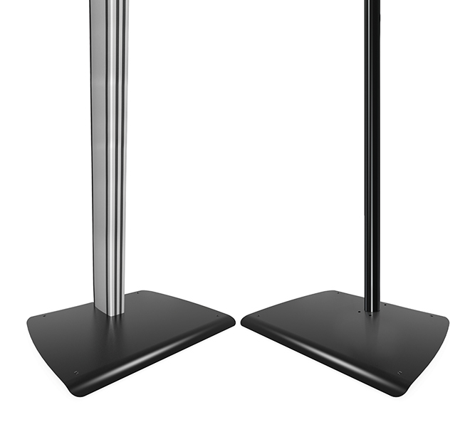 Stativfuß, Stativbeine, Silber/Schwarz, Metallstativ, Basenplatte