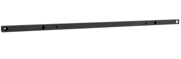 Lochschiene, Metall, Schwarz, Montageleiste, Bohrungen
