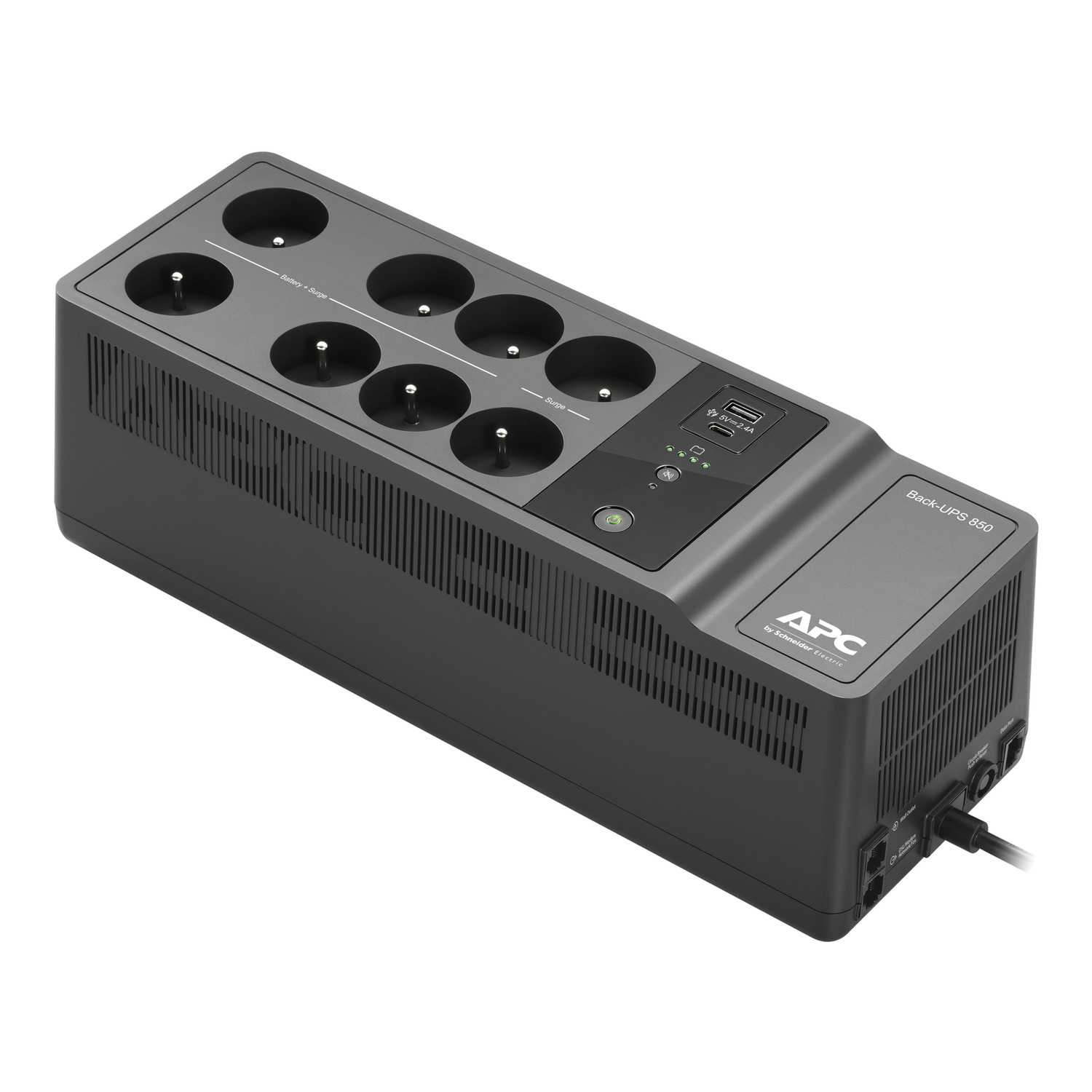 USV, Back-UPS 850, Stromversorgung, Überspannungsschutz, USB-Ladestation