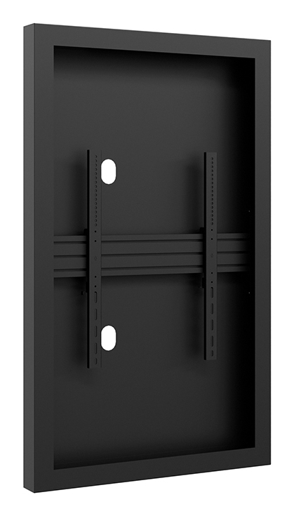 TV-Wandhalterung, Metall, schwarz, Montageschienen