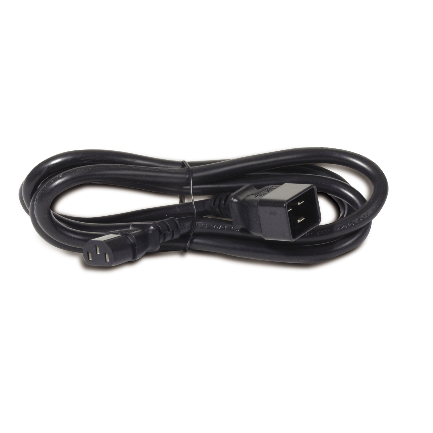 Netzkabel, Stromkabel, IEC-Stecker, Schwarz, Kabelpackung