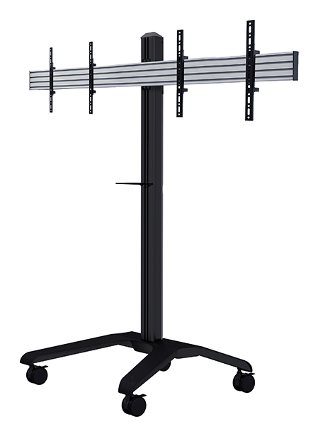B-TECH Twin Screen VC Trolley with Webcam Shelf for 39-46" Displays BT8514/BB V2 B-TECH Twin Screen VC Trolley with Webcam Shelf for 39-46" Displays BT8514/BB V2