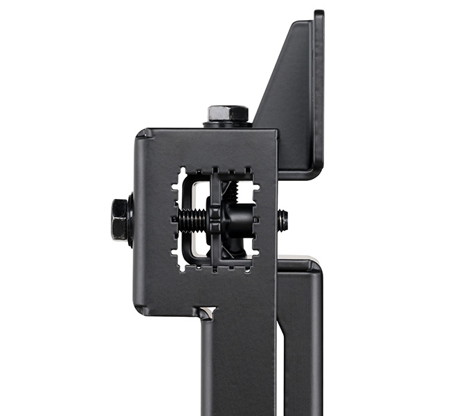 B-TECH SYSTEM X - Adjustable Height and Depth Rail Mounting Bracket BT8390-WFK6/B