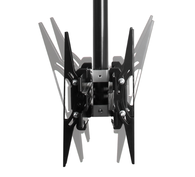 B-TECH Back-to-Back Flat Screen Ceiling Mount with Tilt (VESA 400) - 1.5m Ø50mm Pole BT8428-150/C B-TECH Back-to-Back Flat Screen Ceiling Mount with Tilt (VESA 400) - 1.5m Ø50mm Pole BT8428-150/C