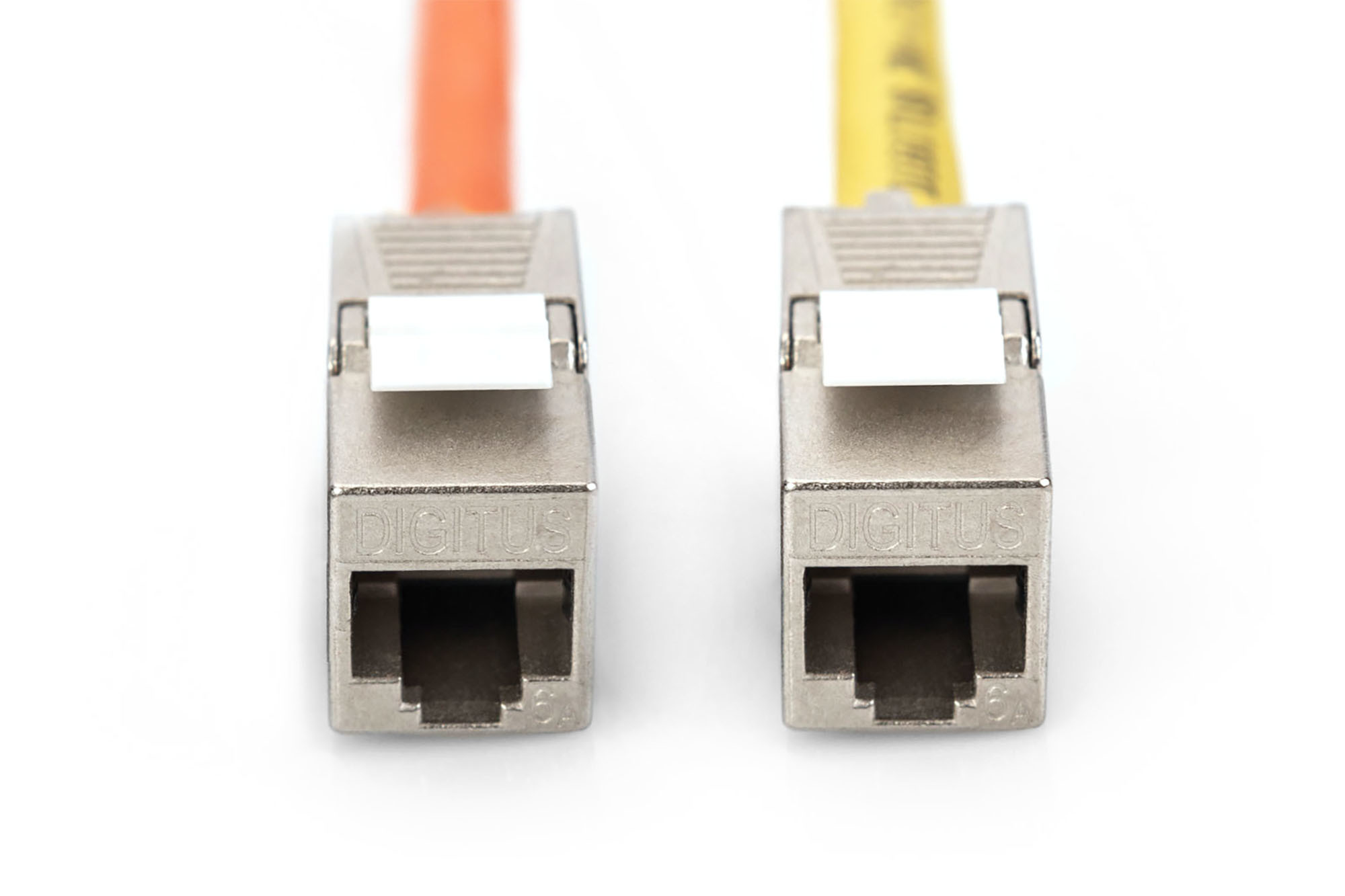RJ45-Stecker, Ethernet-Stecker, Cat5e, Metallgehäuse, Gold/metallisch