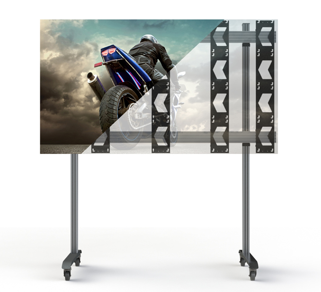 B-TECH SYSTEM X - Mobile Stand for Unilumin UpanelS 4x4 DVLED Videowalls BT93UNIUPS-M-4X4/BB B-TECH SYSTEM X - Mobile Stand for Unilumin UpanelS 4x4 DVLED Videowalls BT93UNIUPS-M-4X4/BB
