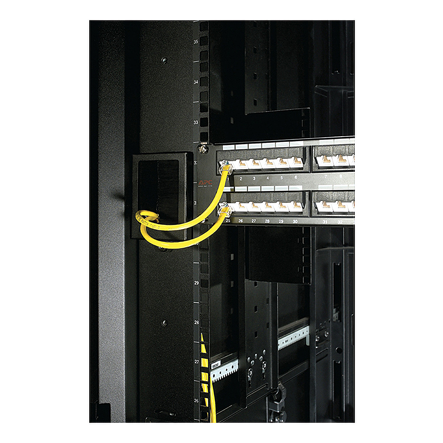 rack, server, cabinet, netzwerk, kabel