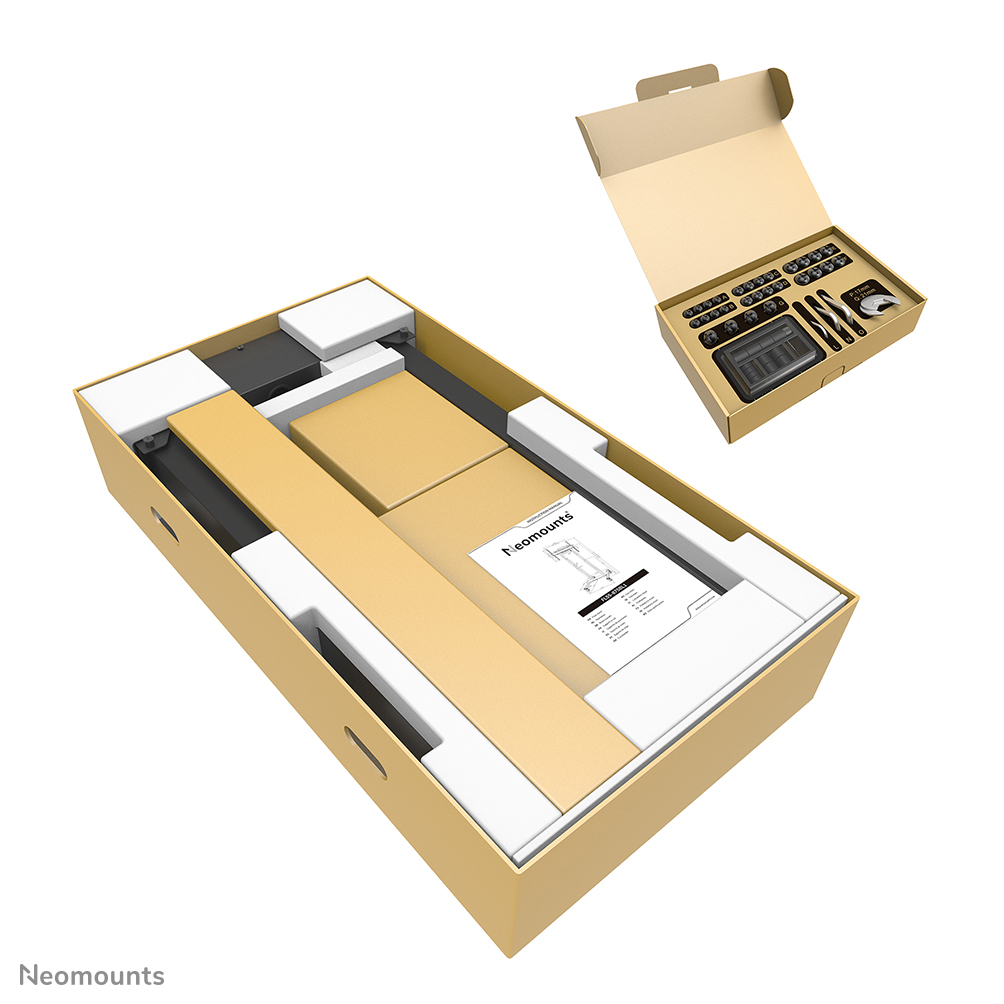 monitorständer, montagekit, kartonverpackung, NEOMOUNTS, verpackungsmittel