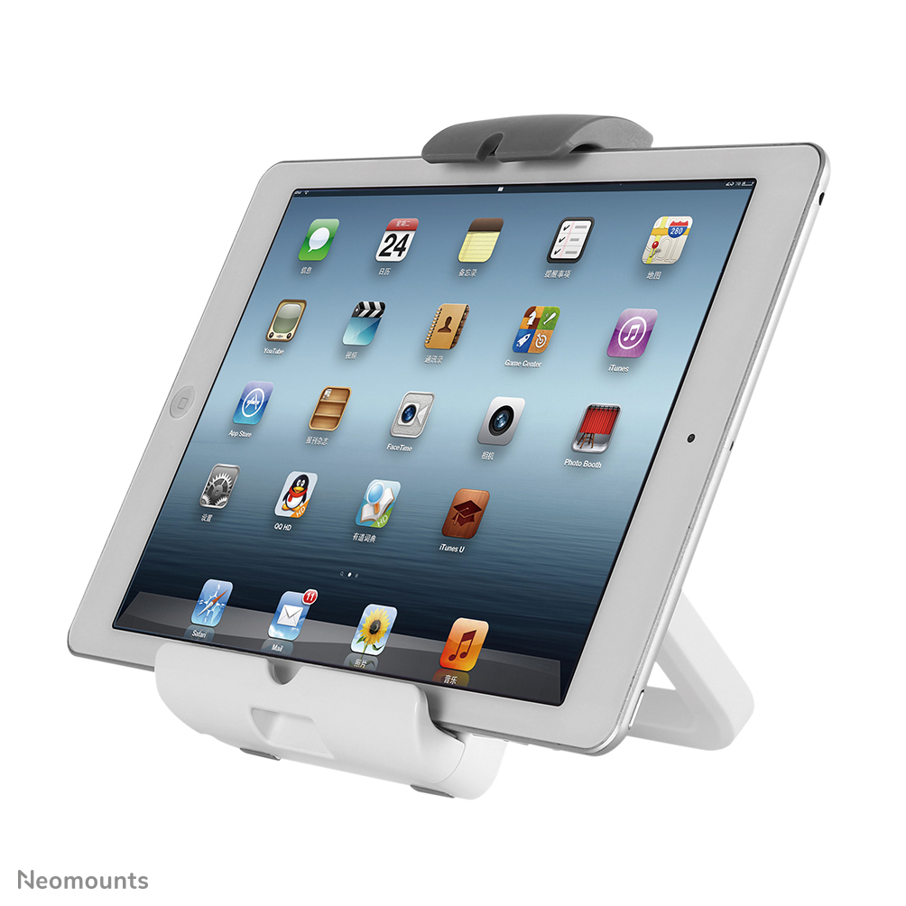 Neomounts Tablet-Ständer - 25,4 cm (10 Zoll) - 17,8 cm (7 Zoll) - Weiß - 1 kg - Tisch/Bank - China