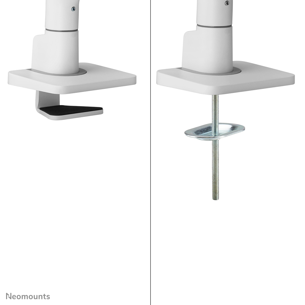Neomounts Select Desk Mount double display crossbar topfix clamp