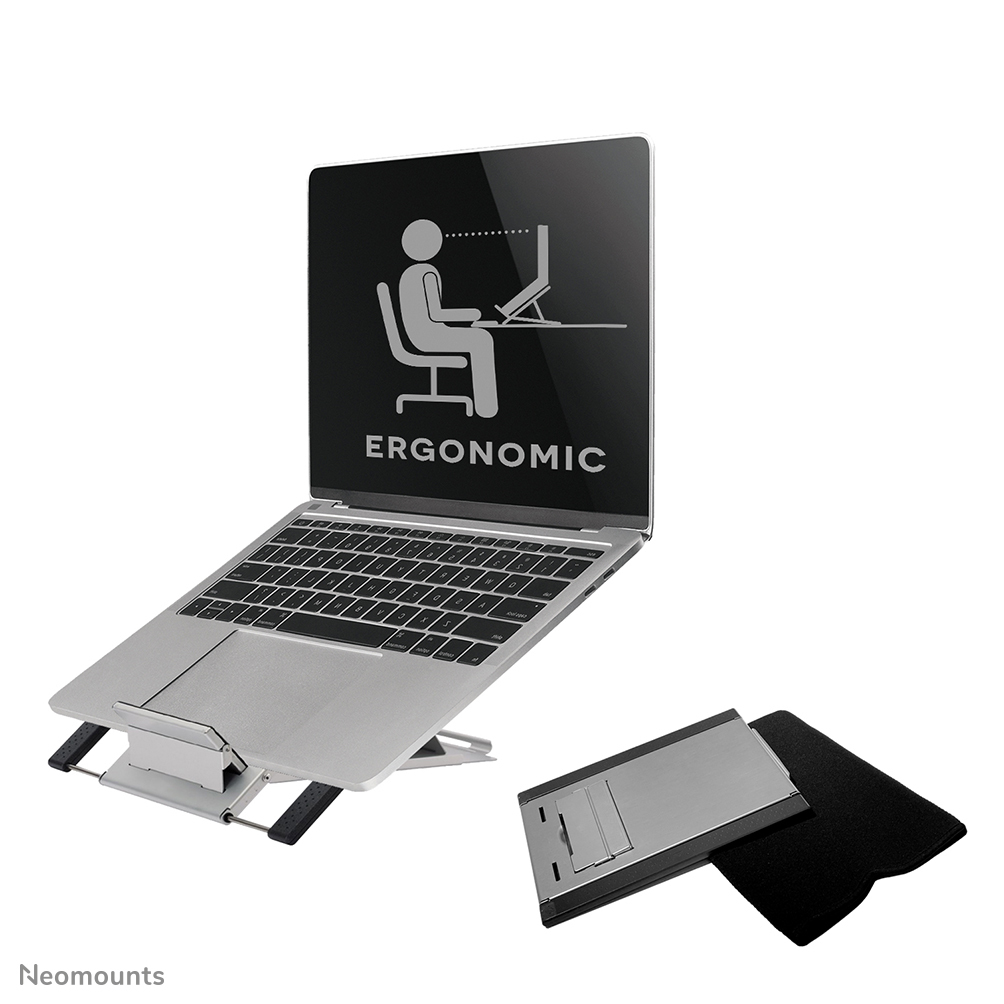Neomounts Notebook & Tablet Ständer - Notebook-Armablage - Silber - 25,4 cm (10 Zoll) - 55,9 cm (22 Zoll) - 5 kg - 180 - 270 mm