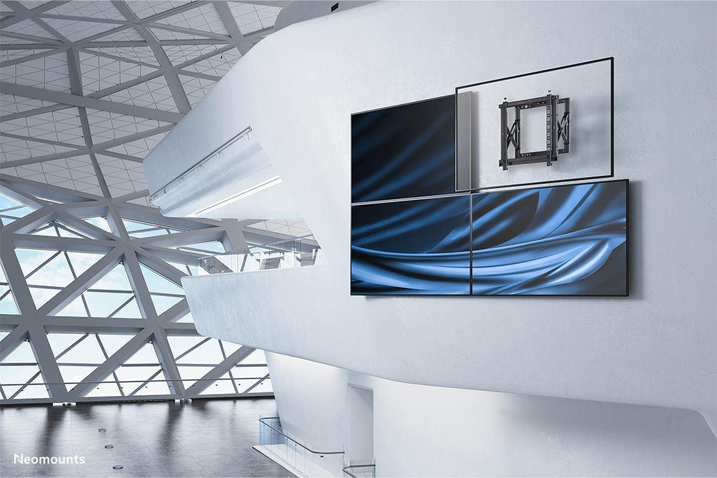 Neomounts Videowall-Wandhalterung - 35 kg - 106,7 cm (42 Zoll) - 177,8 cm (70 Zoll) - 200 x 200 mm - 600 x 400 mm