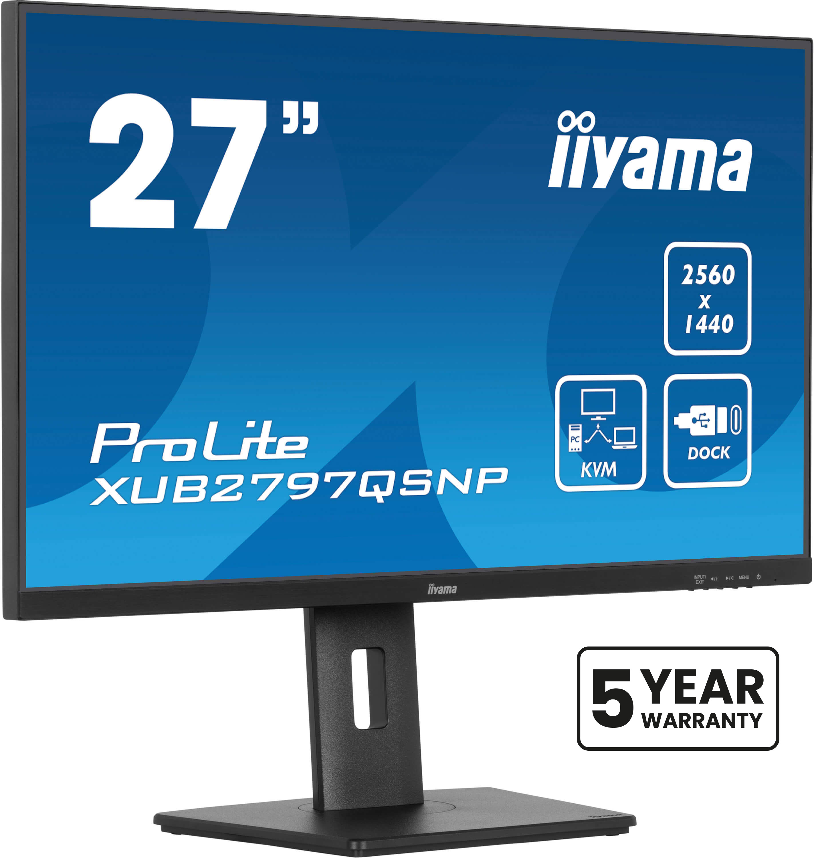 IIYAMA Monitor XUB2797QSNP-B1 inkl. 5 Jahre Hersteller-Garantie Computerausrüstung, Überwachen, Bildschirm, FERNSEHER