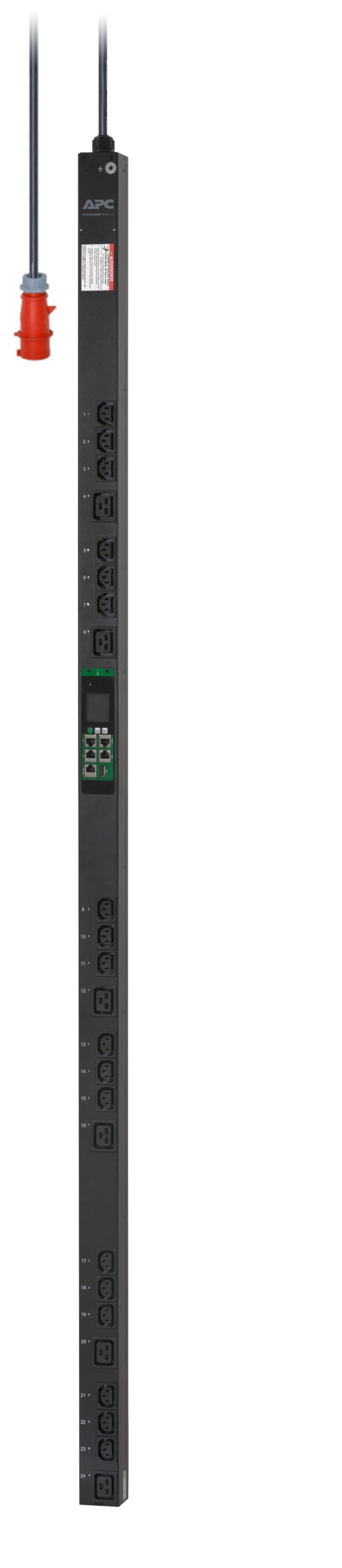 APC EPDU1216SMBO - EasyPDU, Metered-by-Outlet mit Switching, ZeroU, 11kW, 230V, (18) C13 & (6) C19 APC EPDU1216SMBO - EasyPDU, Metered-by-Outlet mit Switching, ZeroU, 11kW, 230V, (18) C13 & (6) C19