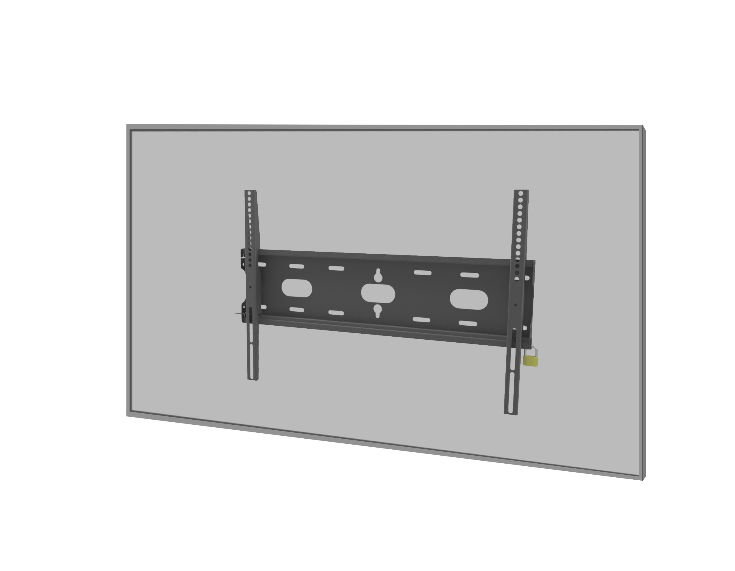 TV wall mount, wall mount bracket, metal frame, adjustable, lockable