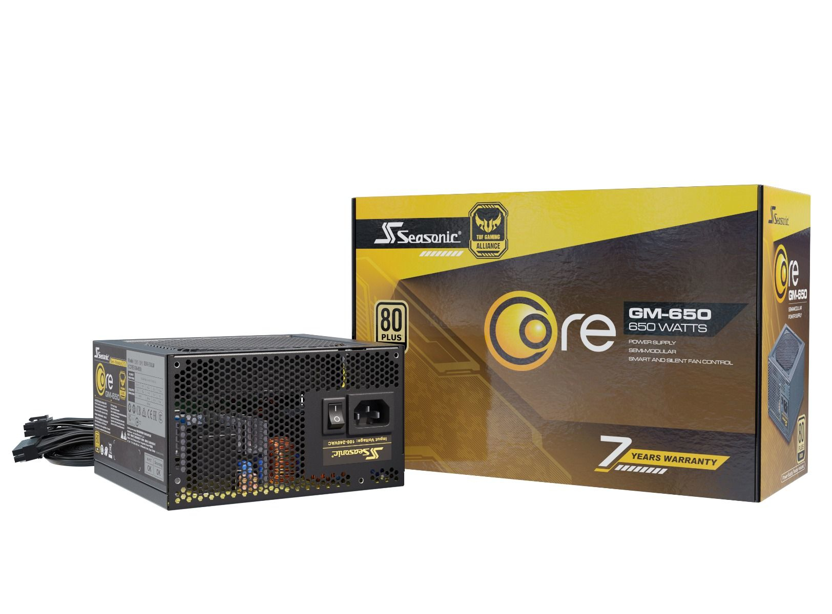 Seasonic G12 GM-650 | 650W | aktiv | 80 PLUS Gold | Semi-Modular