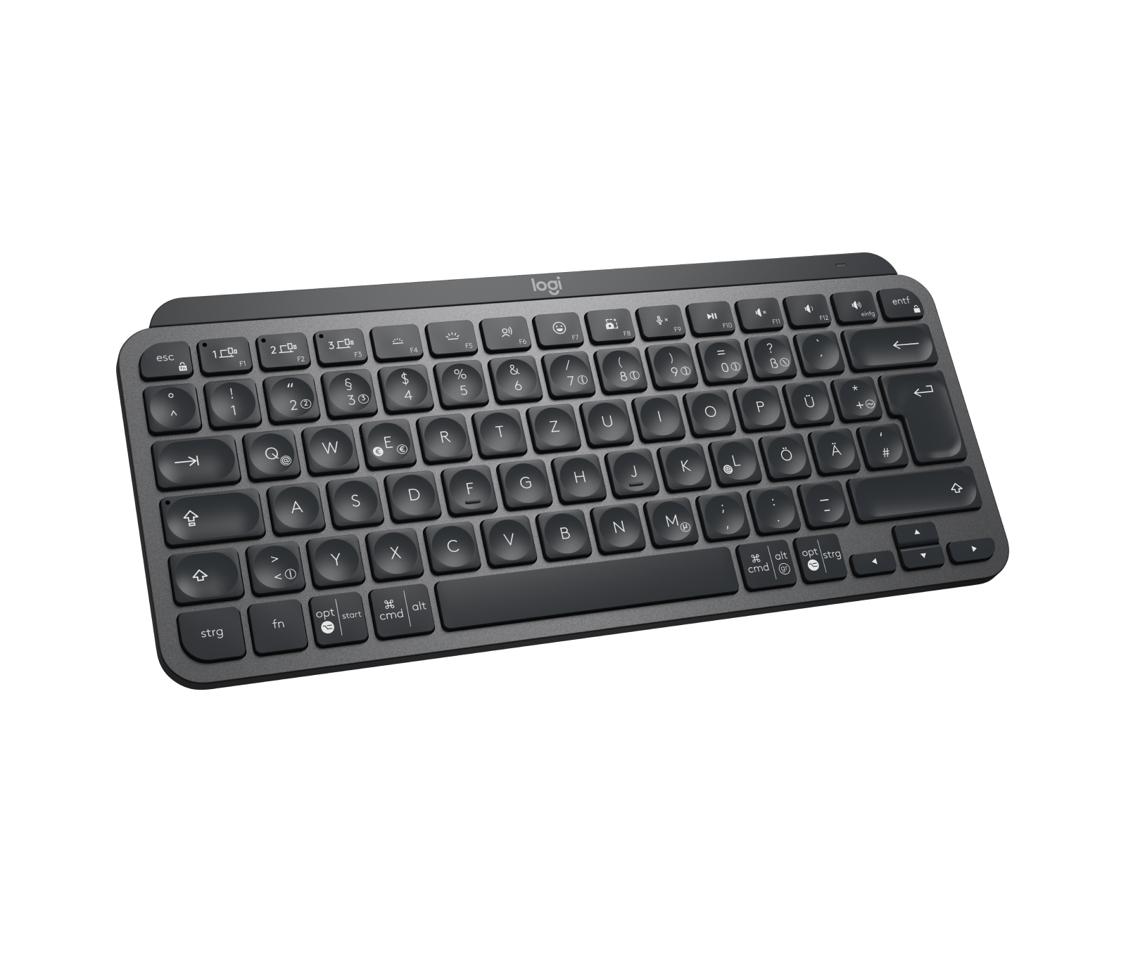 Tastatur, Kompakt, Drahtlos, QWERTZ, Logi