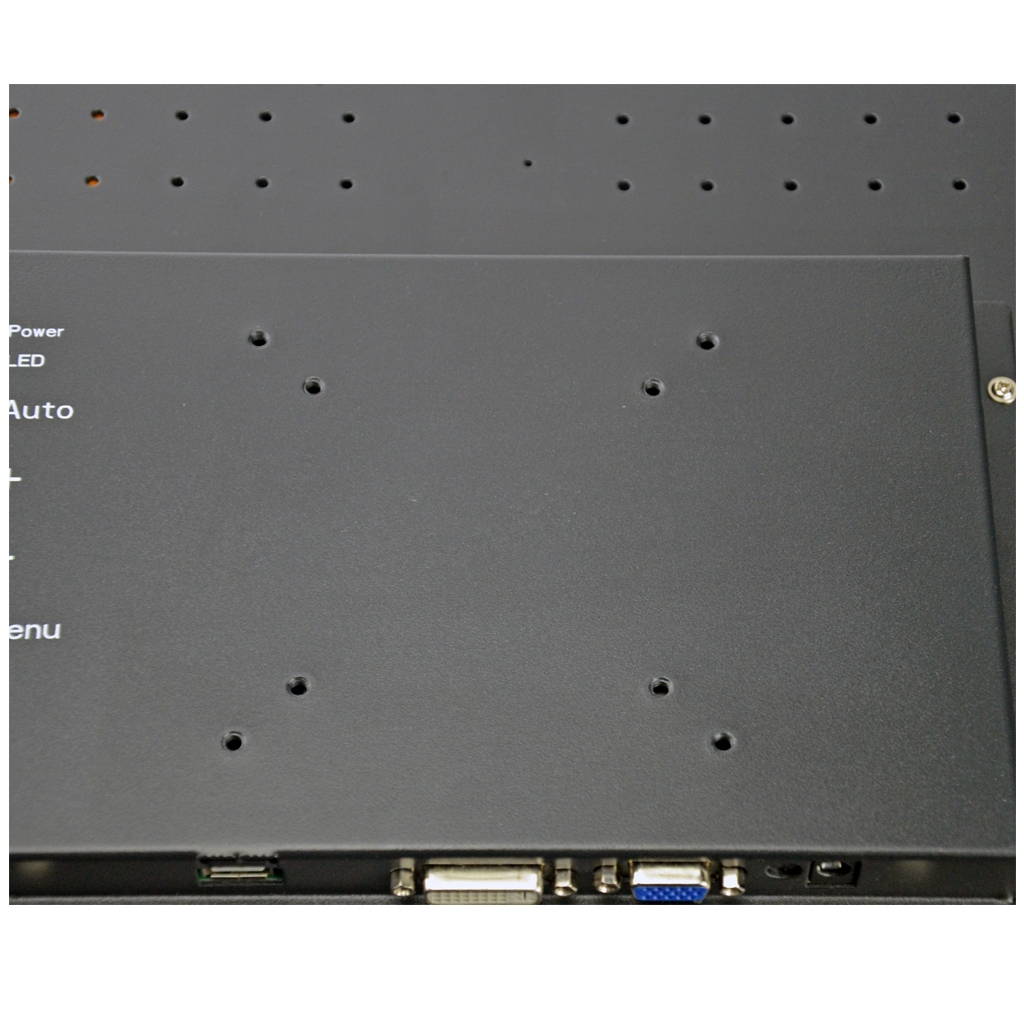 Elektronikgerät, Metallgehäuse, schwarz, VGA-Anschluss, DVI-Anschluss