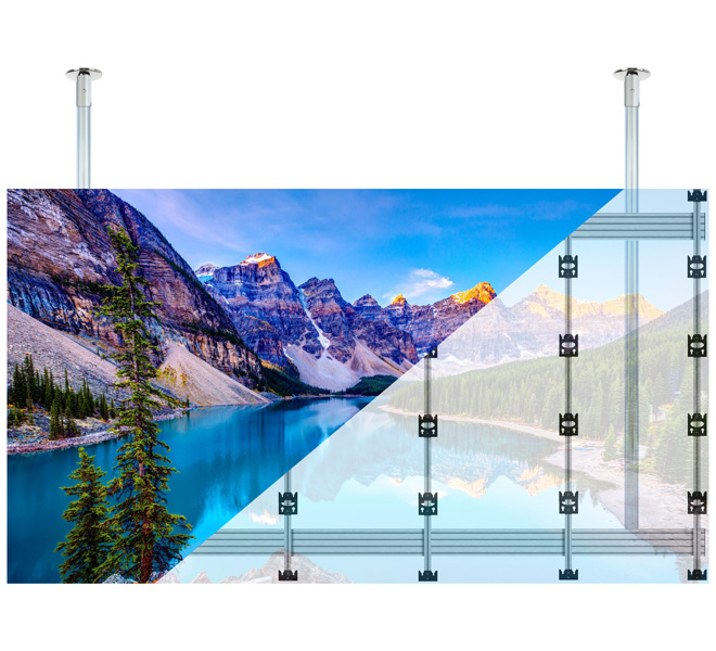 B-TECH SYSTEM X - Ceiling Mount for INFiLED WP Series 5x5 DVLED Videowalls BT93INFWP-C-5X5/SB B-TECH SYSTEM X - Ceiling Mount for INFiLED WP Series 5x5 DVLED Videowalls BT93INFWP-C-5X5/SB