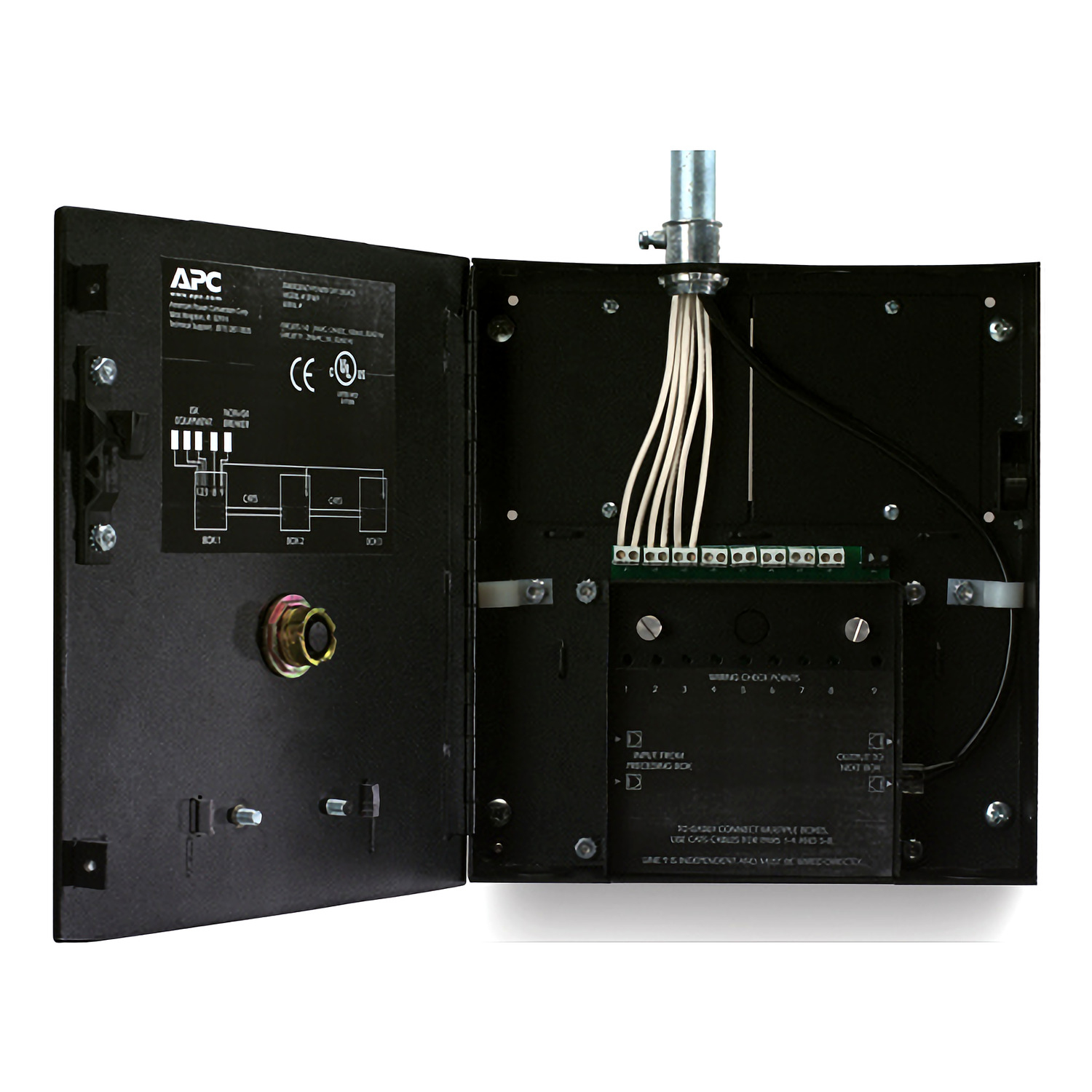 elektrische Schalttafel, Verteilerdose, Klemmenblock, Kabelbaum, Metallgehäuse