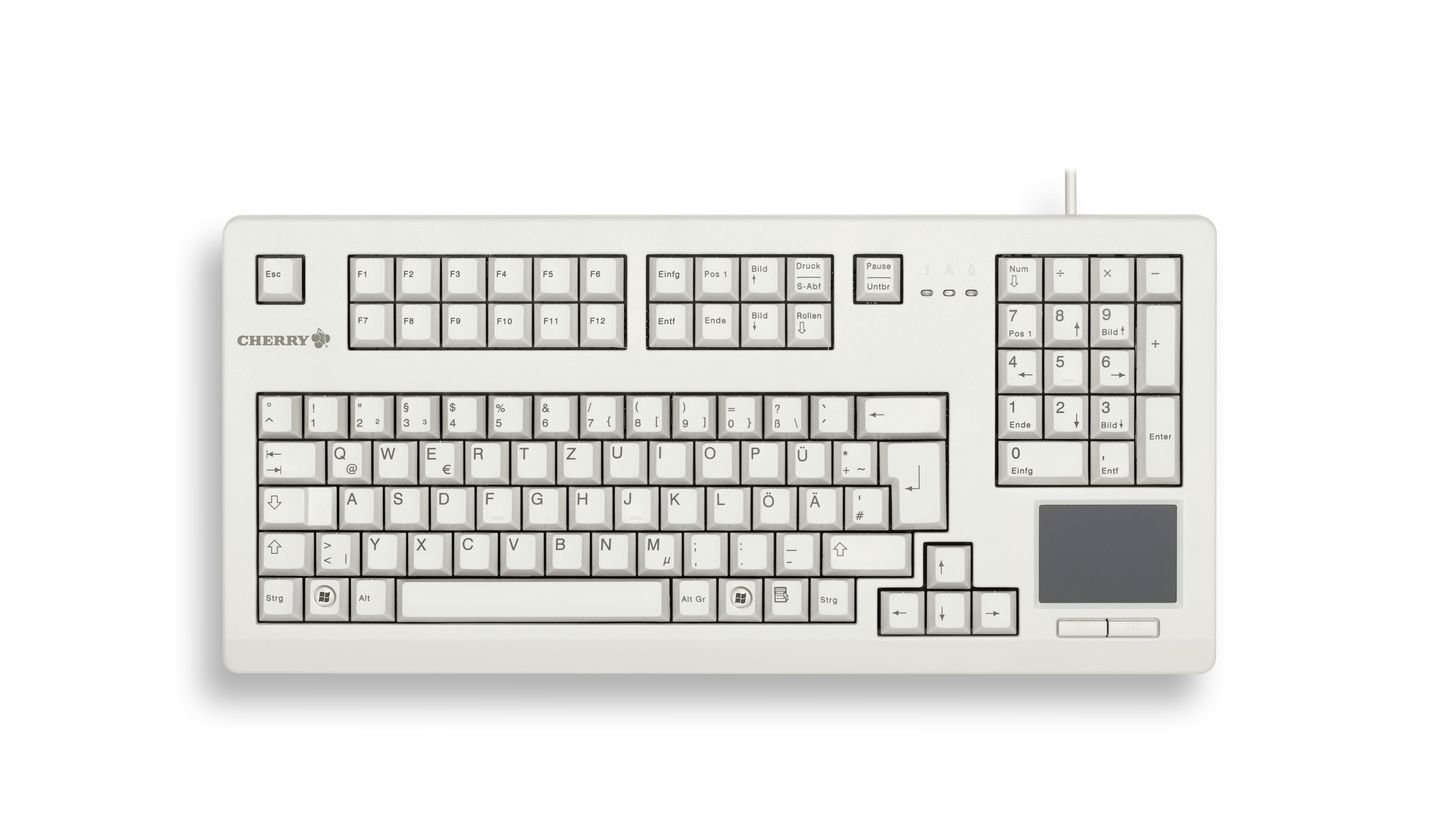 Cherry Tastatur (G80-11900LUMDE-0) TouchBoard, weiß