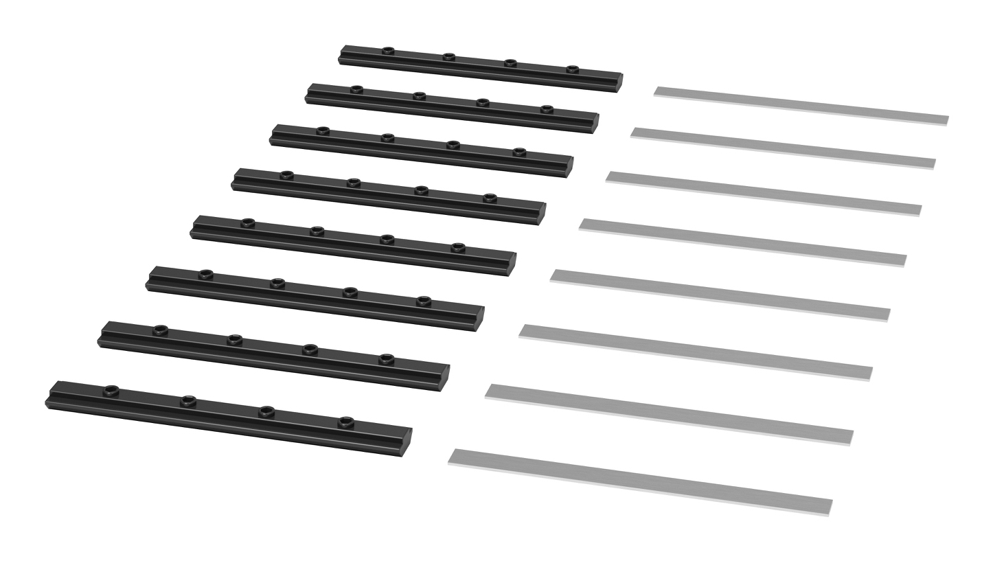 APC Straight Connector x8 Black Pistole, Waffe