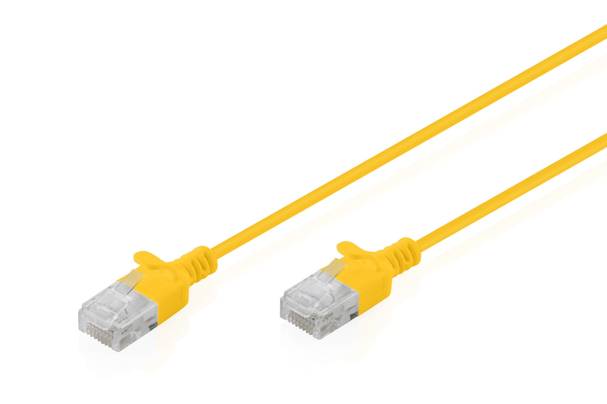 ethernet-kabel, RJ45, CAT5e, Twisted-pair, gelb