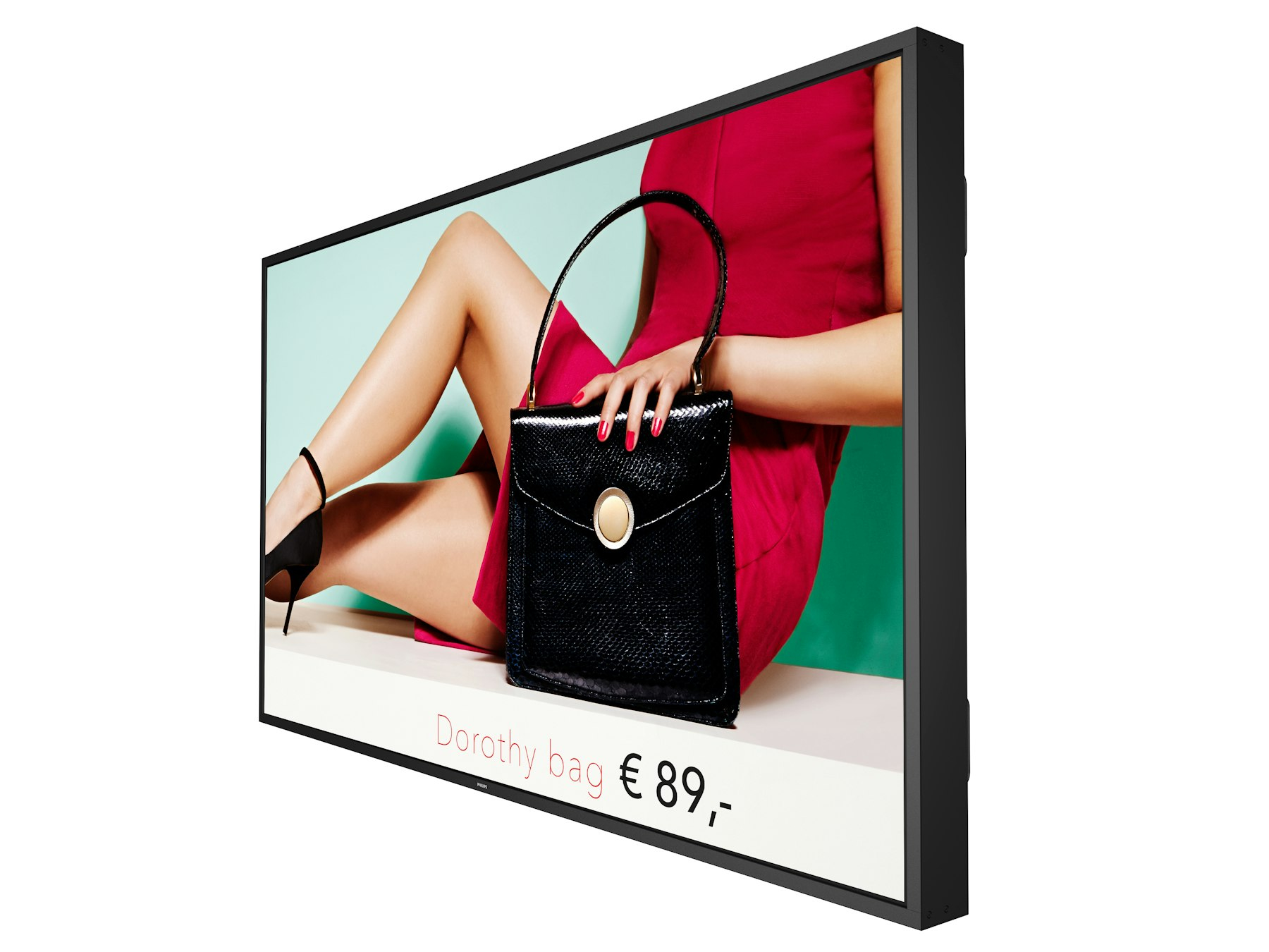 LED-TV, Schwarzrahmen, Schwarz, Handtasche, Mode