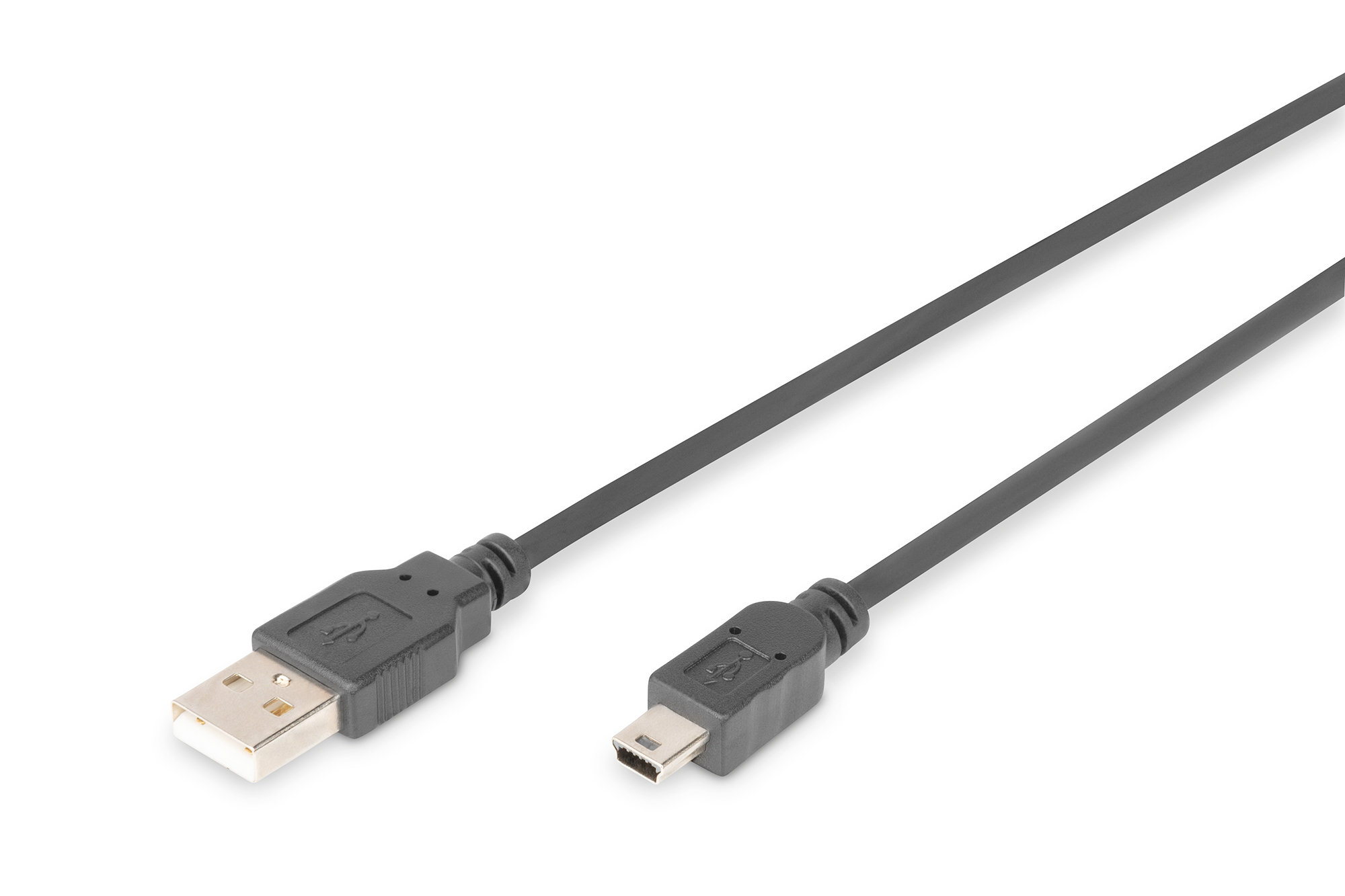 DIGITUS AK-300108-018-S USB 2.0 Anschlusskabel, Typ A - mini B (5pin) St/St, 1.8m