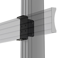 B-TECH SYSTEM X - Column Mounting Plate for Reversed BT8390 Rails BT8380-JPR/B B-TECH SYSTEM X - Column Mounting Plate for Reversed BT8390 Rails BT8380-JPR/B