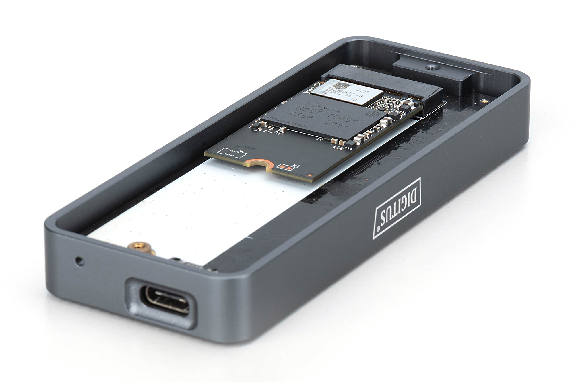 DIGITUS DA-71157 USB M.2 Festplattengehäuse, SSD, extern, NVMe , 20Gbps, USB 3.2 Gen2x2, Aluminium, inkl. Montagematerial DIGITUS DA-71157 USB M.2 Festplattengehäuse, SSD, extern, NVMe , 20Gbps, USB 3.2 Gen2x2, Aluminium, inkl. Montagematerial