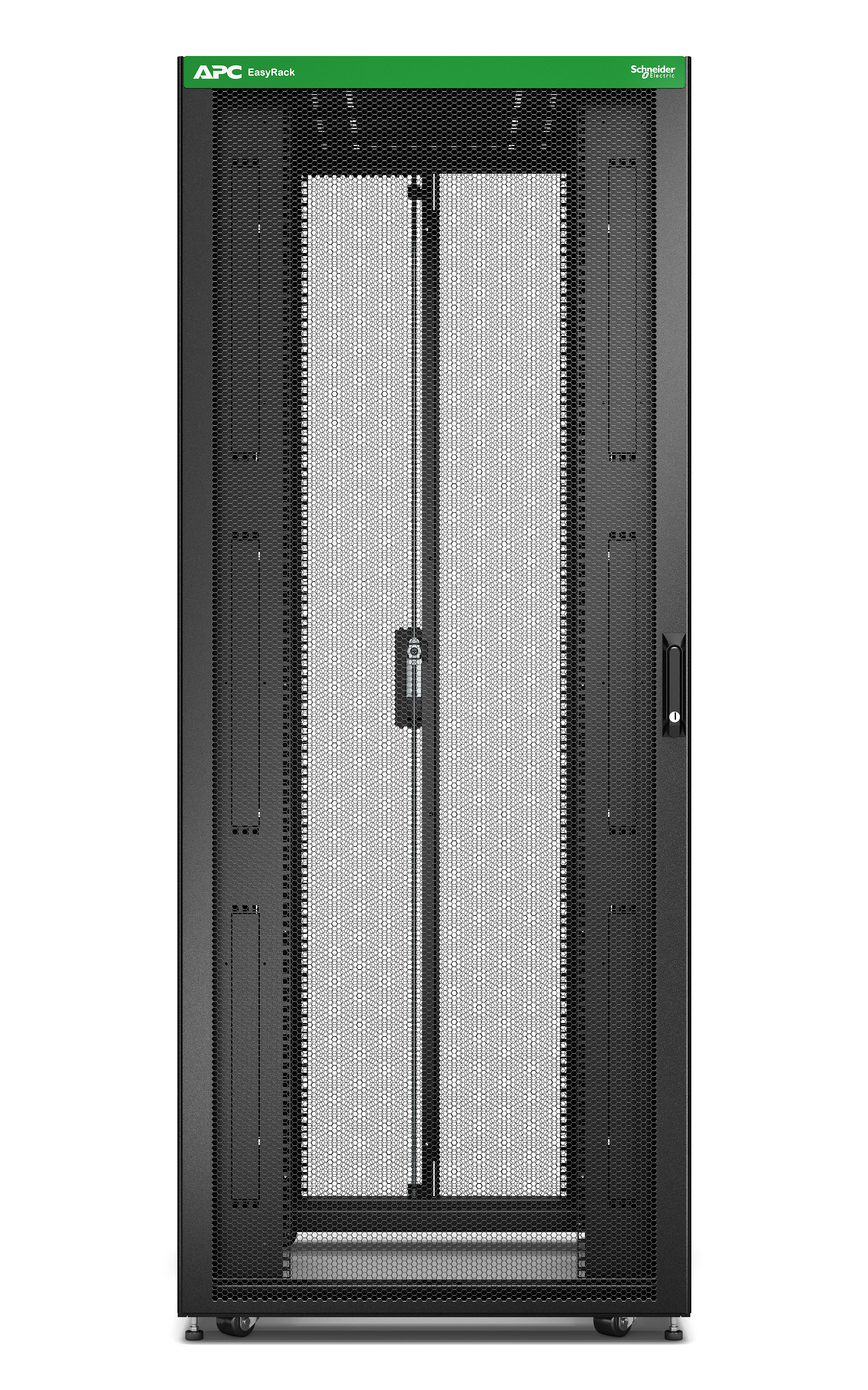 APC ER8202 - Easy Rack 800mm/42U/1000mm mit Roof, Side panel,castors,feet and 4 Brackets, No Bottom, black