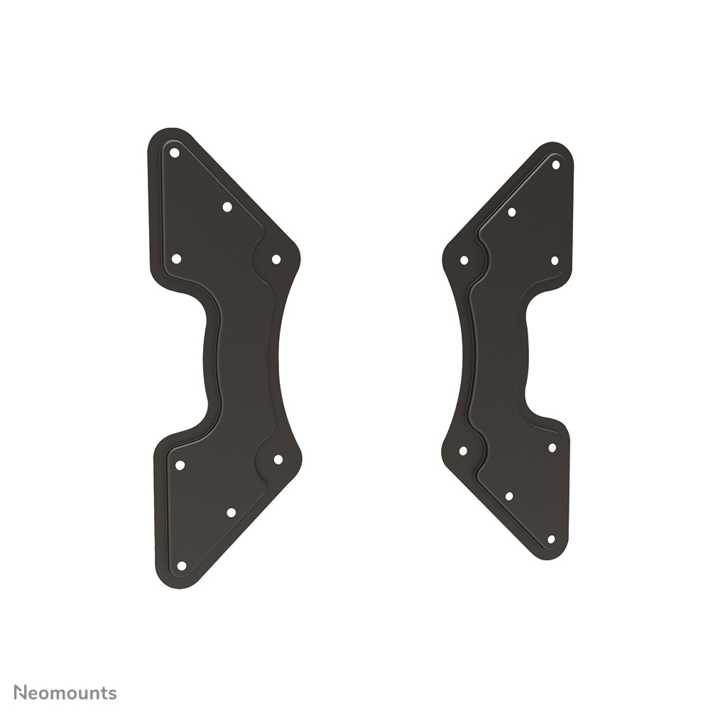 Metallhalter, Montageplatte, Beschläge, dunkelgrau, Paar