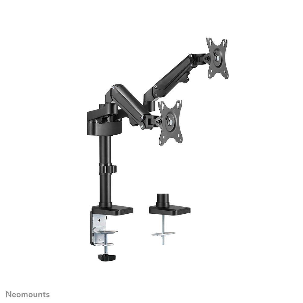 Neomounts Monitor-Tischhalterung - Klemme /Bolzen - 7 kg - 43,2 cm (17 Zoll) - 68,6 cm (27 Zoll) - 100 x 100 mm - Schwarz