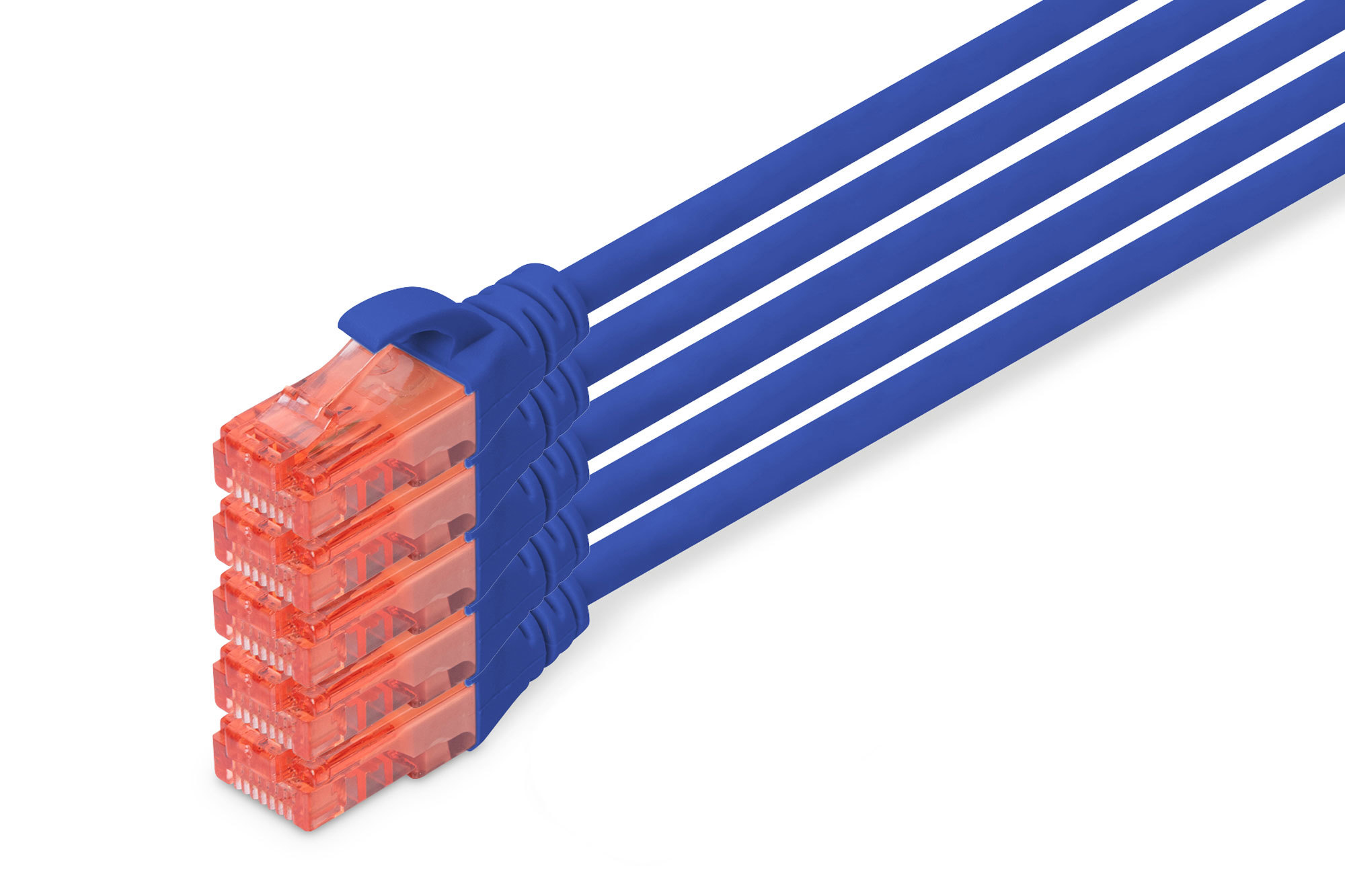 DIGITUS DK-1617-100-B-5 CAT 6 U/UTP Patchkabel - LSZH, 5 Stück DIGITUS DK-1617-100-B-5 CAT 6 U/UTP Patchkabel - LSZH, 5 Stück