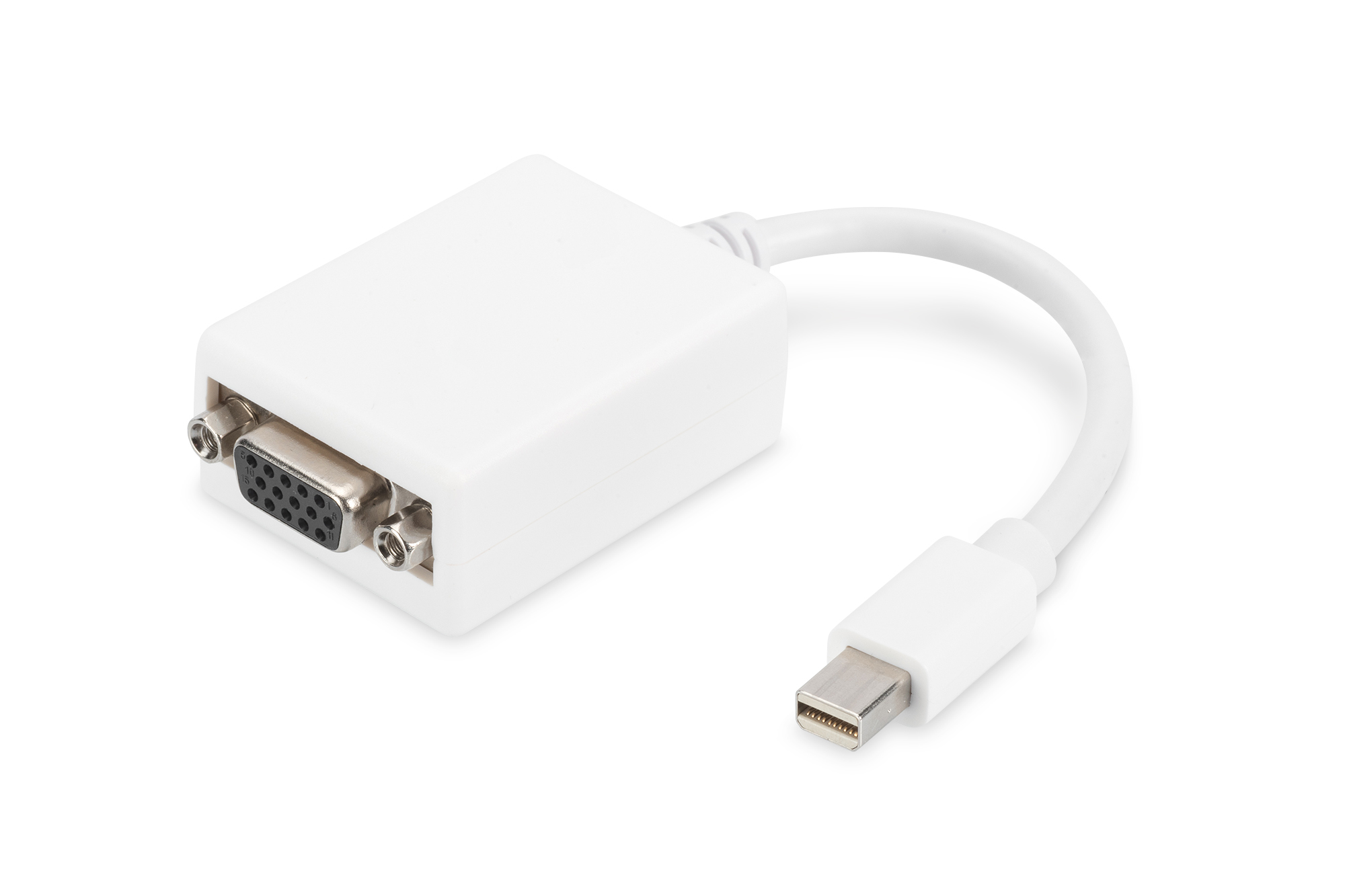 DIGITUS DisplayPort Adapterkabel, mini DP - HD15 St/Bu, 0.15m